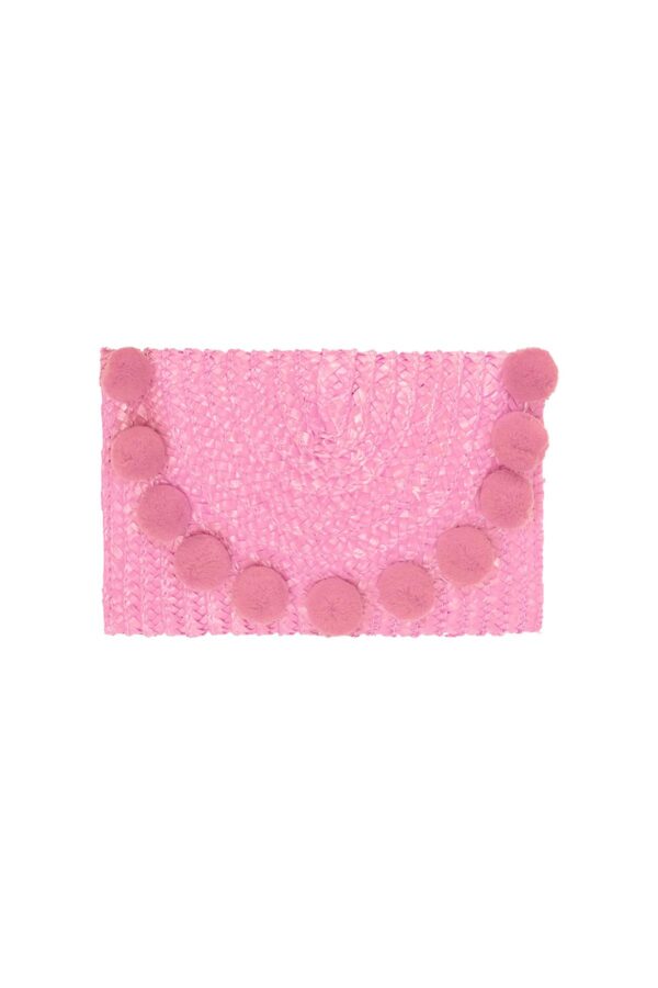 Strandclutch roze