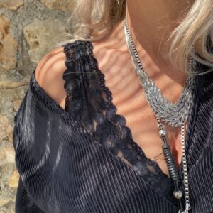 Feather ketting blush boutique