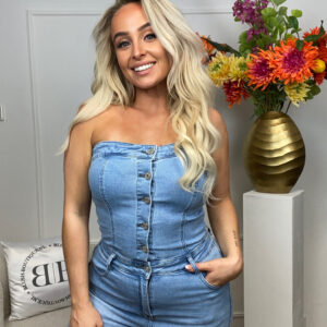 denim jumpsuit