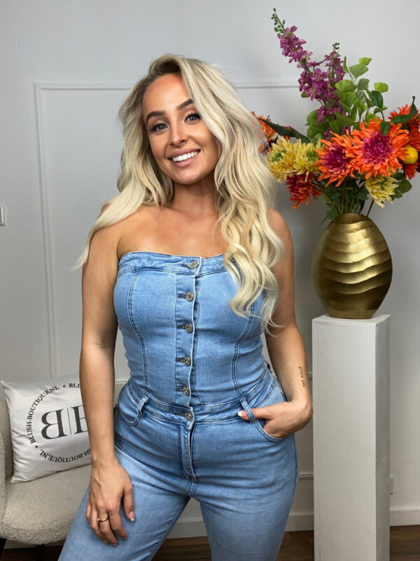 denim jumpsuit