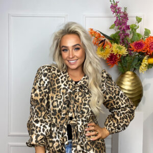 leopard blouse