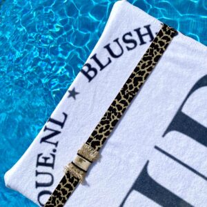 Beach strap leopard panter blush boutique