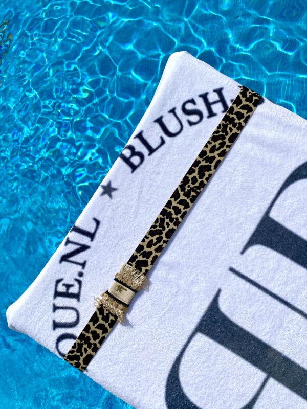 Beach strap leopard panter blush boutique