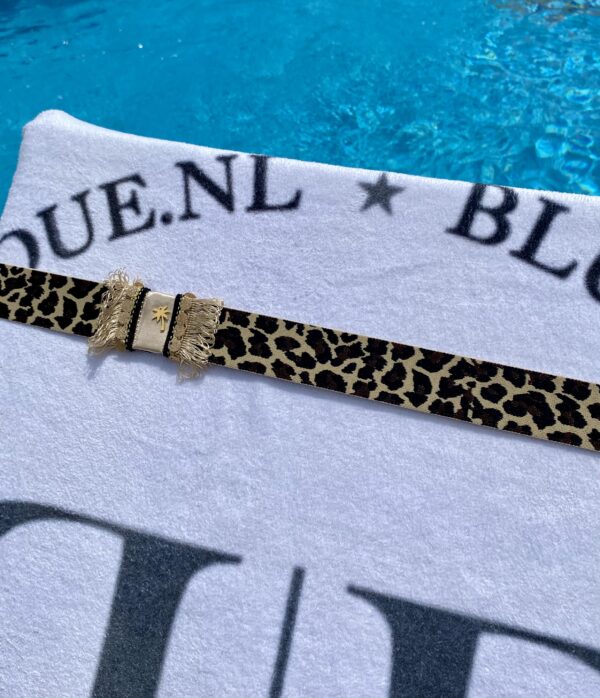 Beach strap panter leopard blush boutique