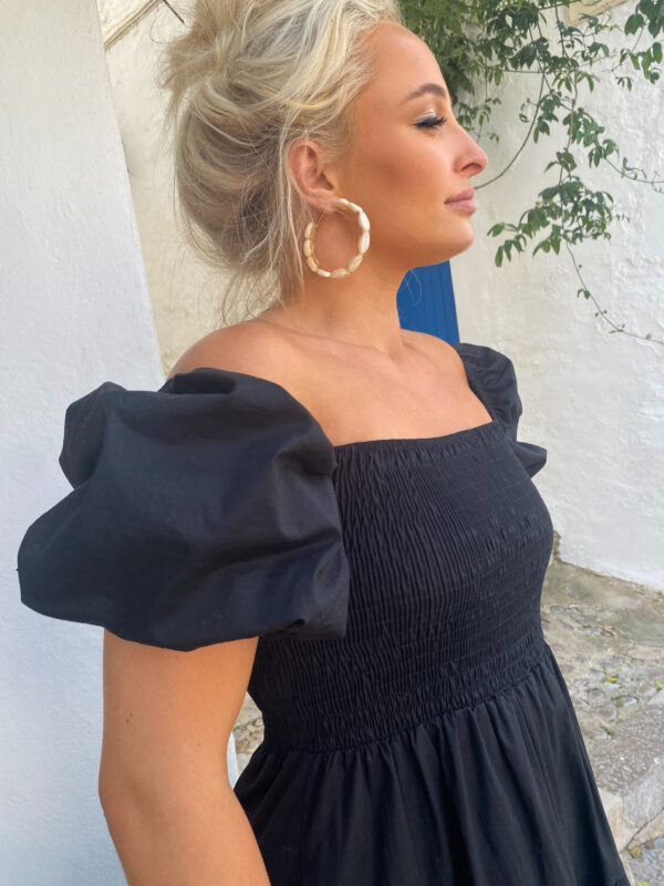 adriana dress off shoulder zwart