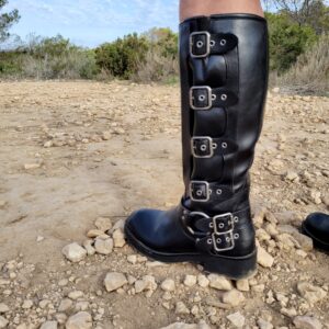 biker boots blush boutique